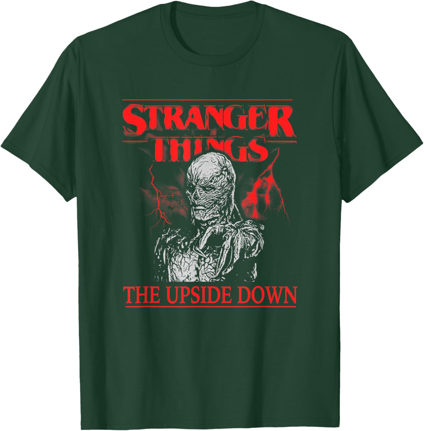 Stranger Things The Upside Down Vecna Rises B&W Portrait T-Shirt - T-Shirt | Forest