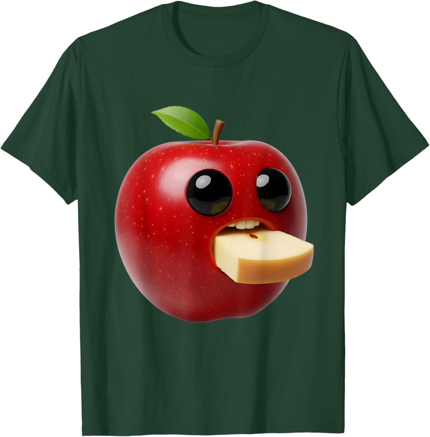 Niche Fruits Funny Apple Meme Brainrot Surreal T-Shirt - T-Shirt | Forest