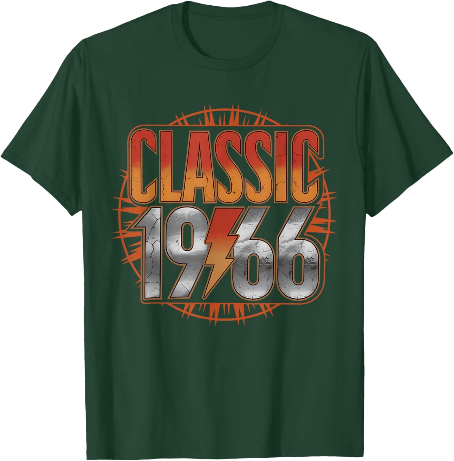 Classic 1966 for 60 Years Old Men Women 60th Birthday Rock T-Shirt - T-Shirt | Forest