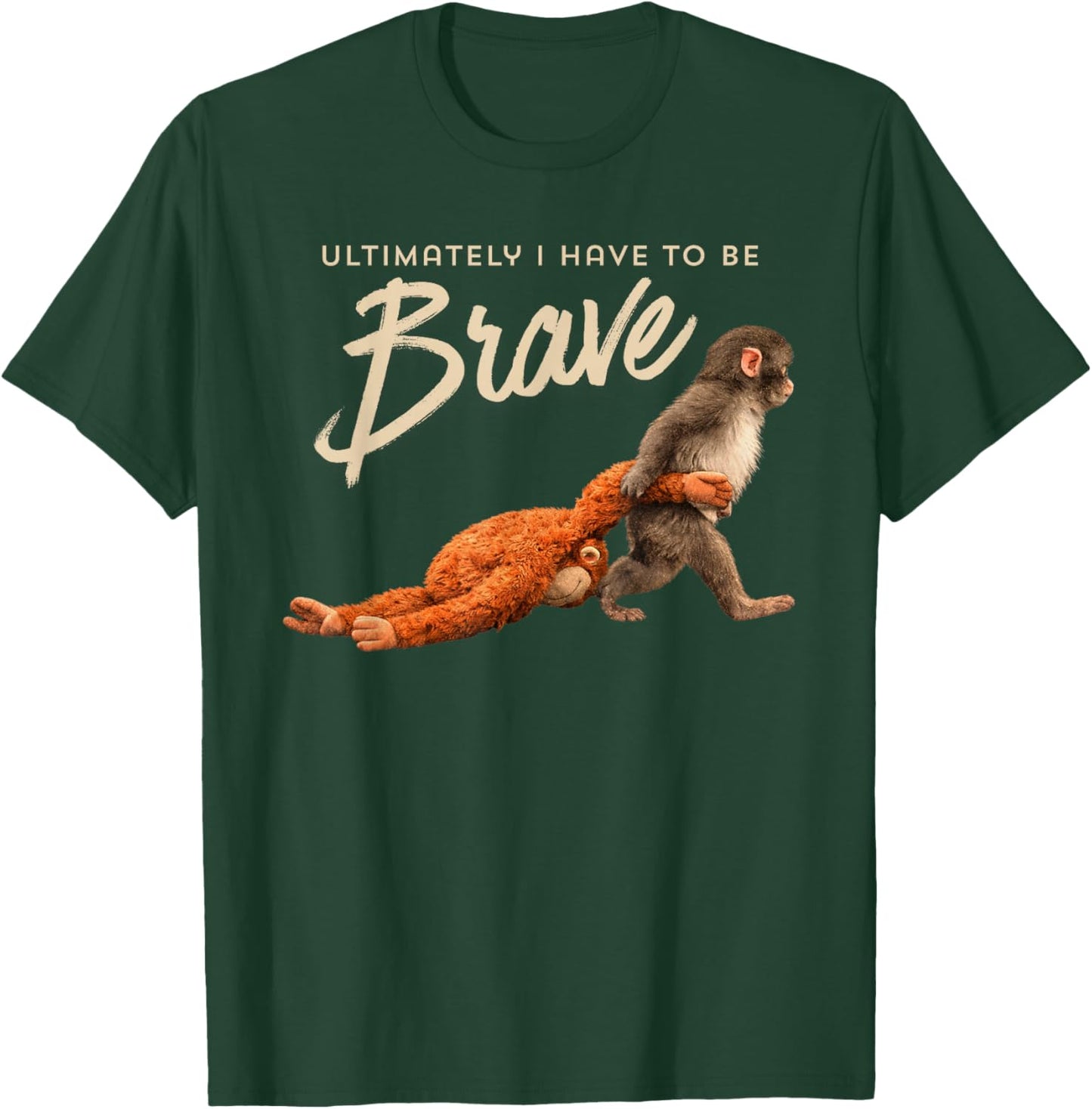 Monkey Punch Ultimately I Have to Be Brave Trend Meme T-Shirt - T-Shirt | Forest