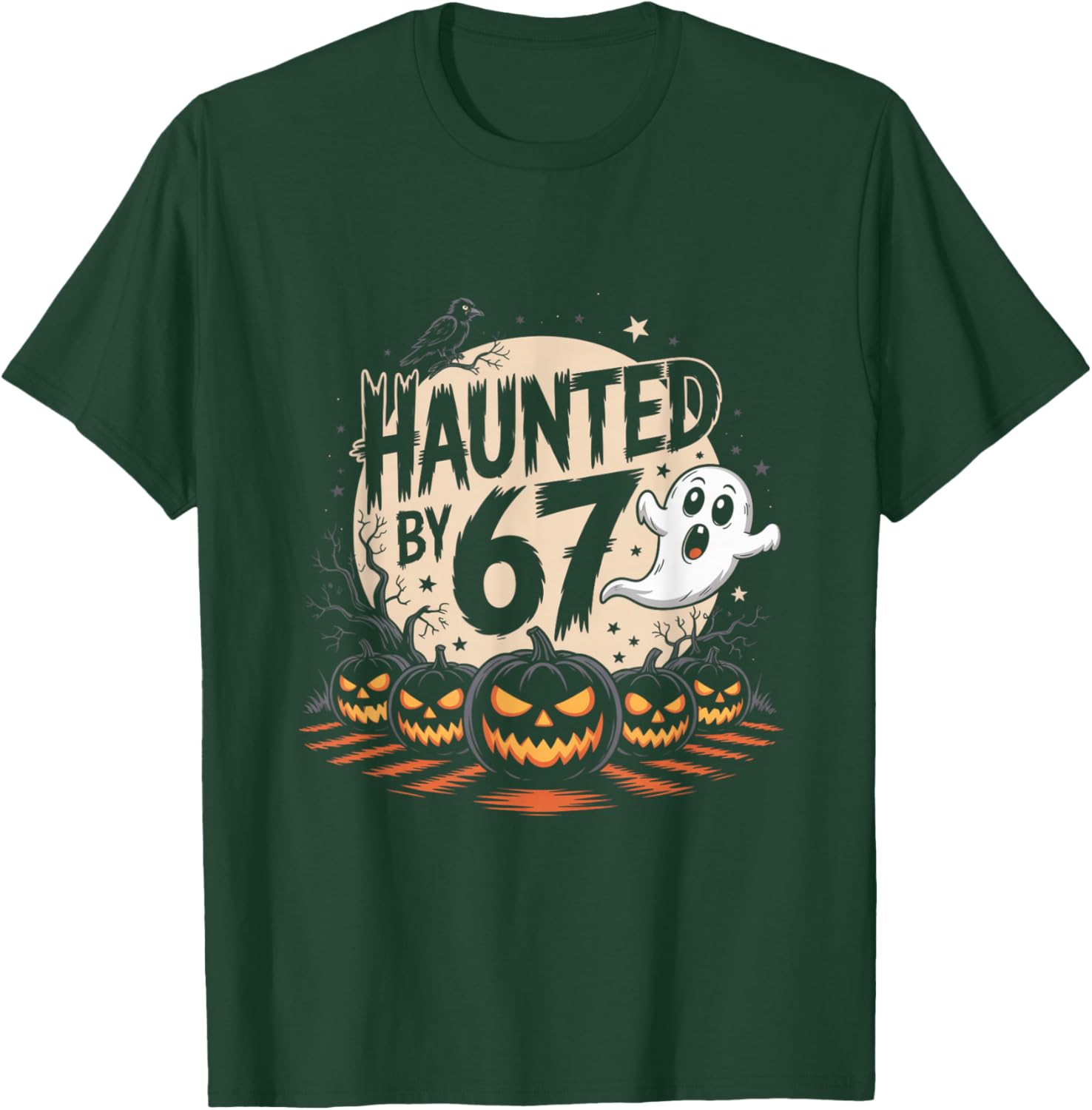 Haunted by 6-7 Funny Halloween 6-7 Costume Six Seven T-Shirt - T-Shirt | Forest