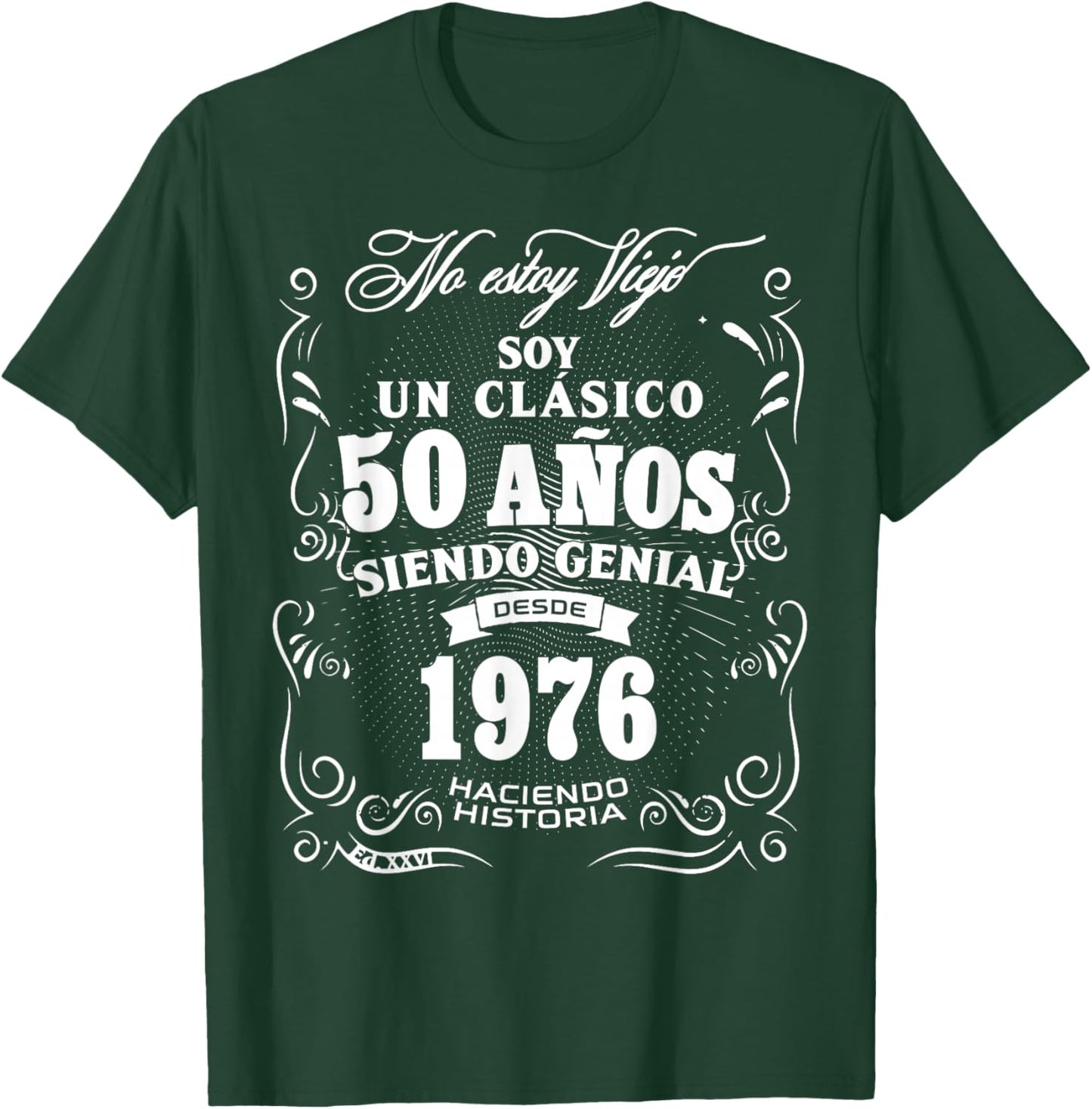 Vintage 50th Birthday Men Funny 1976 50 Birthday Spanish T-Shirt - T-Shirt | Forest