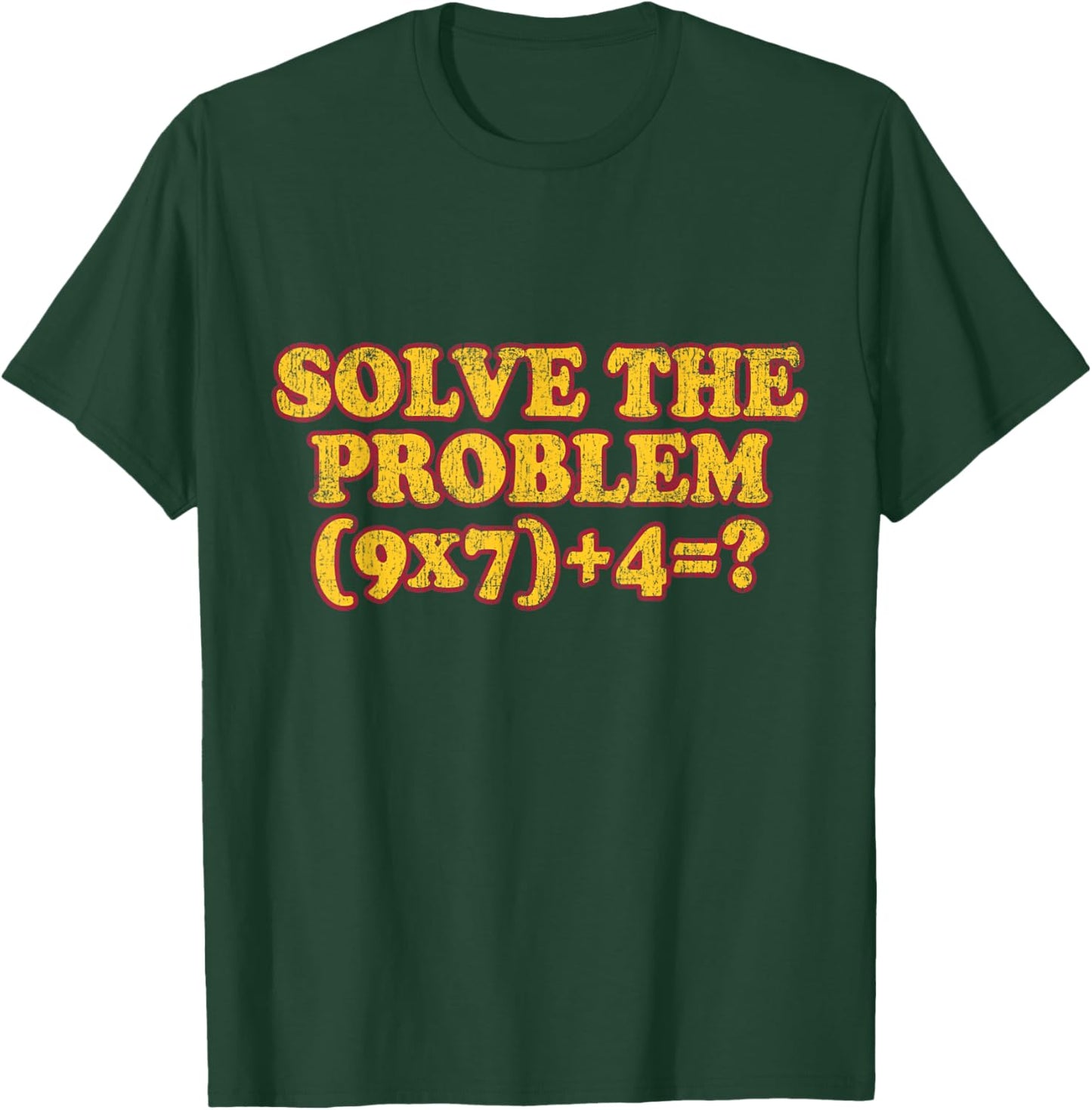 Solve The Problem 67 Meme PEMDAS Math Teacher Brainrot Joke T-Shirt - T-Shirt | Forest