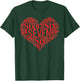 Valentine’s Day 67 Meme 67th Birthday 6 7 Valentine Hearts T-Shirt - T-Shirt | Forest