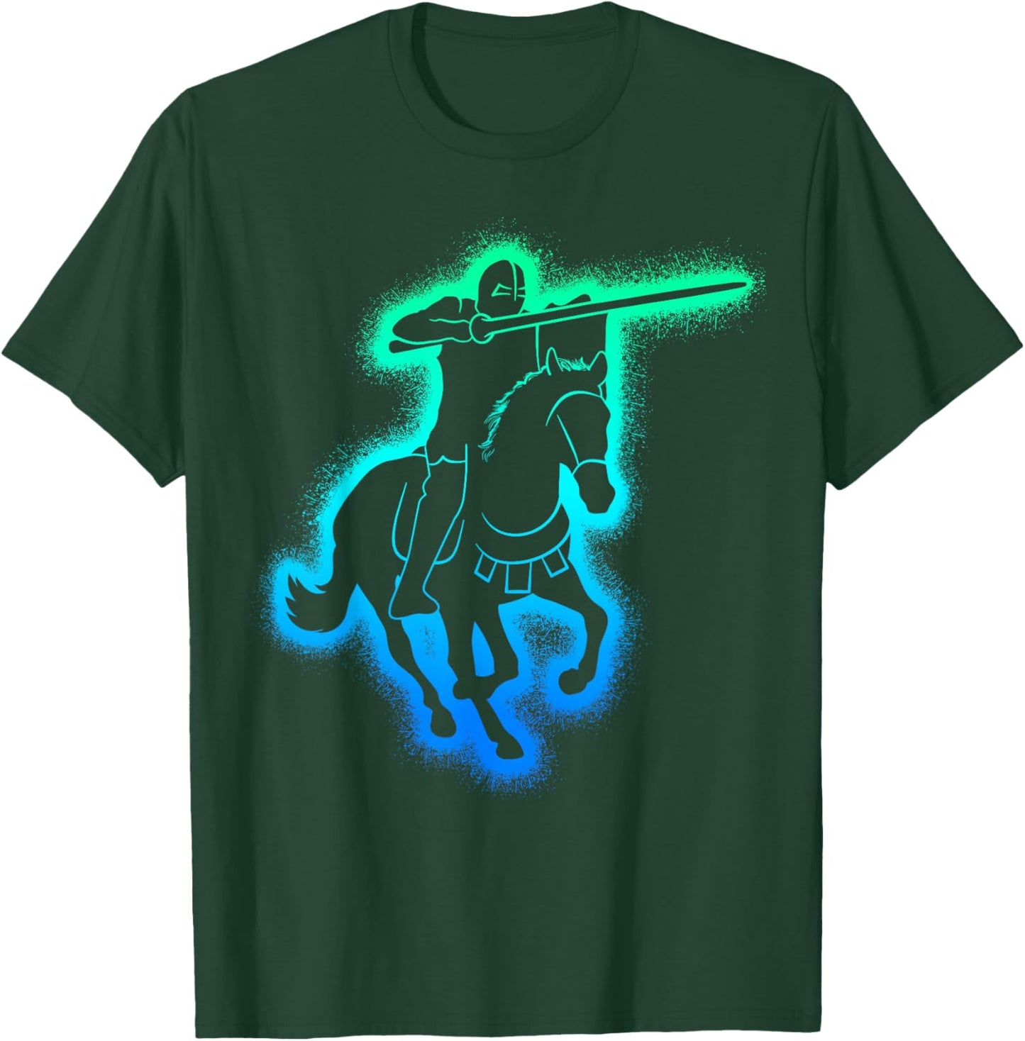 Jousting Knight Joust Men Kids Boys Medieval T-Shirt - T-Shirt | Forest