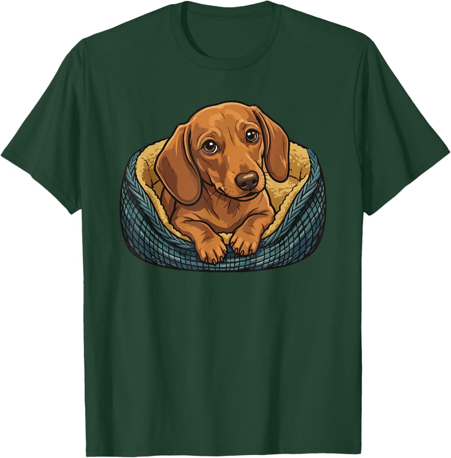 Retro Dachshund Dog Mom Dog Dad Funny Dachshund T-Shirt - T-Shirt | Forest