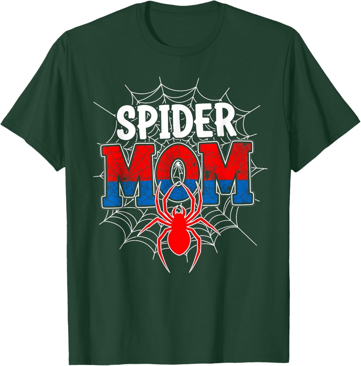 Spider Mom Family Matching Funny Mother's Day Mommy Women T-Shirt - T-Shirt | Forest