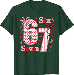 Funny 67 Valentine 6 7 Meme Six Seven Bruh Women T-Shirt - T-Shirt | Forest