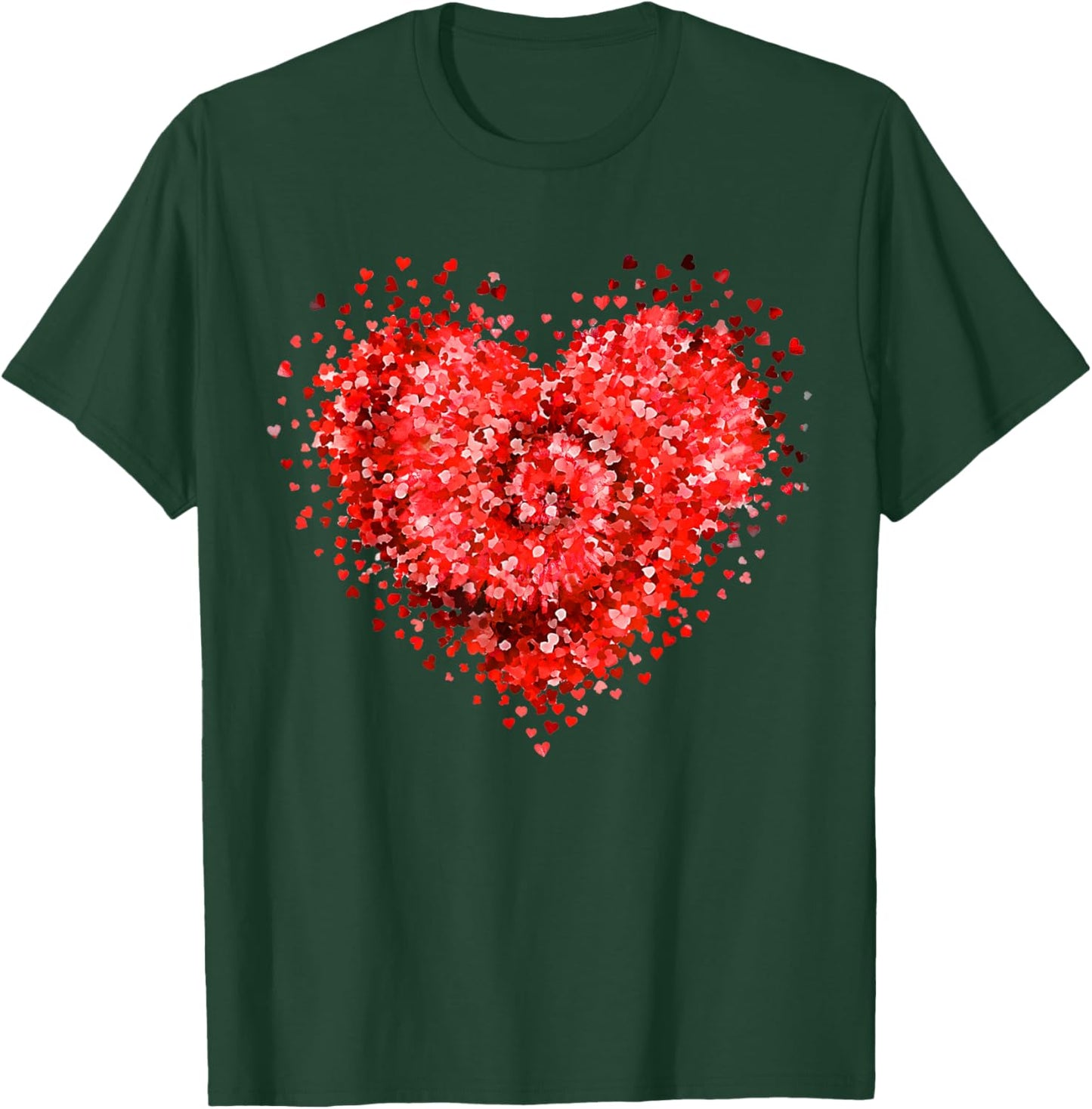 Tie Dye Heart Valentines Day Shirts for Girls Women Kids T-Shirt - T-Shirt | Forest