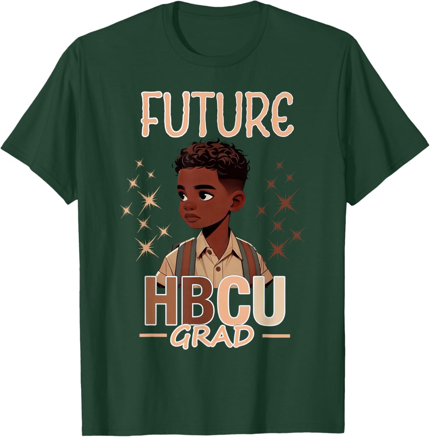 Future HBCU Grad Graduation Boy T-Shirt - T-Shirt | Forest