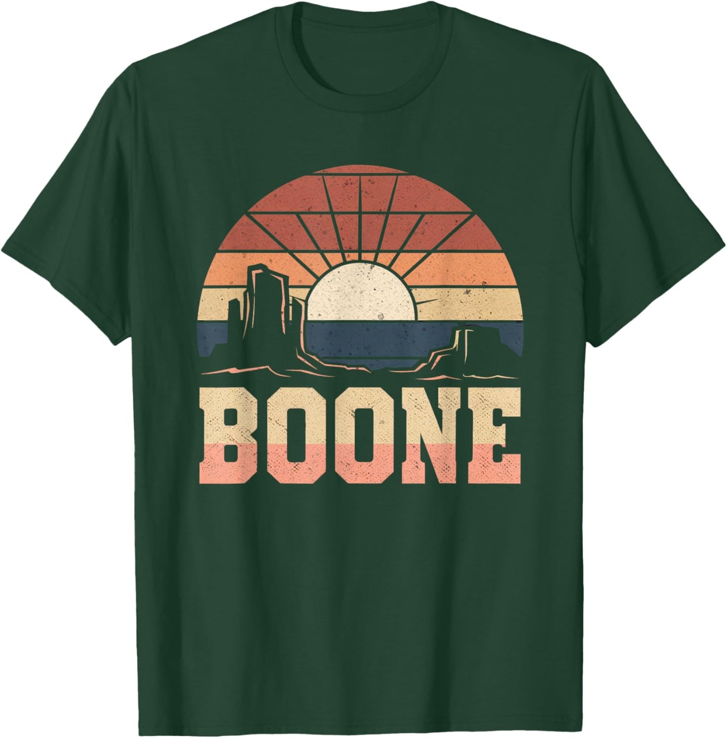 Boone Family Name I Love Boone 80's Vintage NC Retro T-Shirt - T-Shirt | Forest