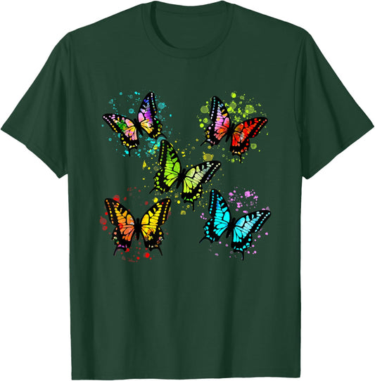 Colorful Butterfly Lover T-Shirt - T-Shirt | Forest
