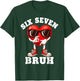 6 7 Valentines Day Shirt Men Boys Funny Heart Meme Six Seven T-Shirt - T-Shirt | Forest