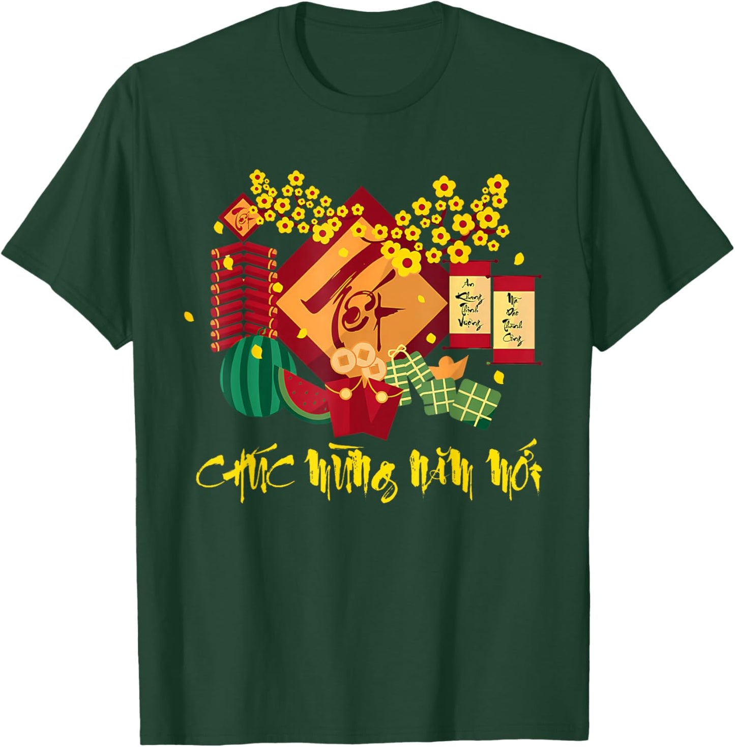 Happy Vietnamese Lunar New Year 2026 Chuc Mung NAM Moi TET T-Shirt - T-Shirt | Forest