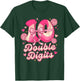Double Digits Birthday Girl 10th Birthday Coquette Bow T-Shirt - T-Shirt | Forest