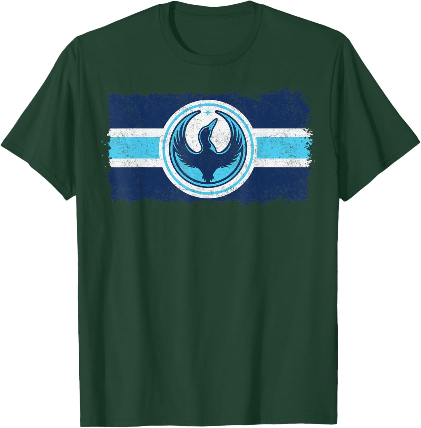 Minnesota Rebel Loon Alliance Flag Symbol MN Flag T-Shirt - T-Shirt | Forest