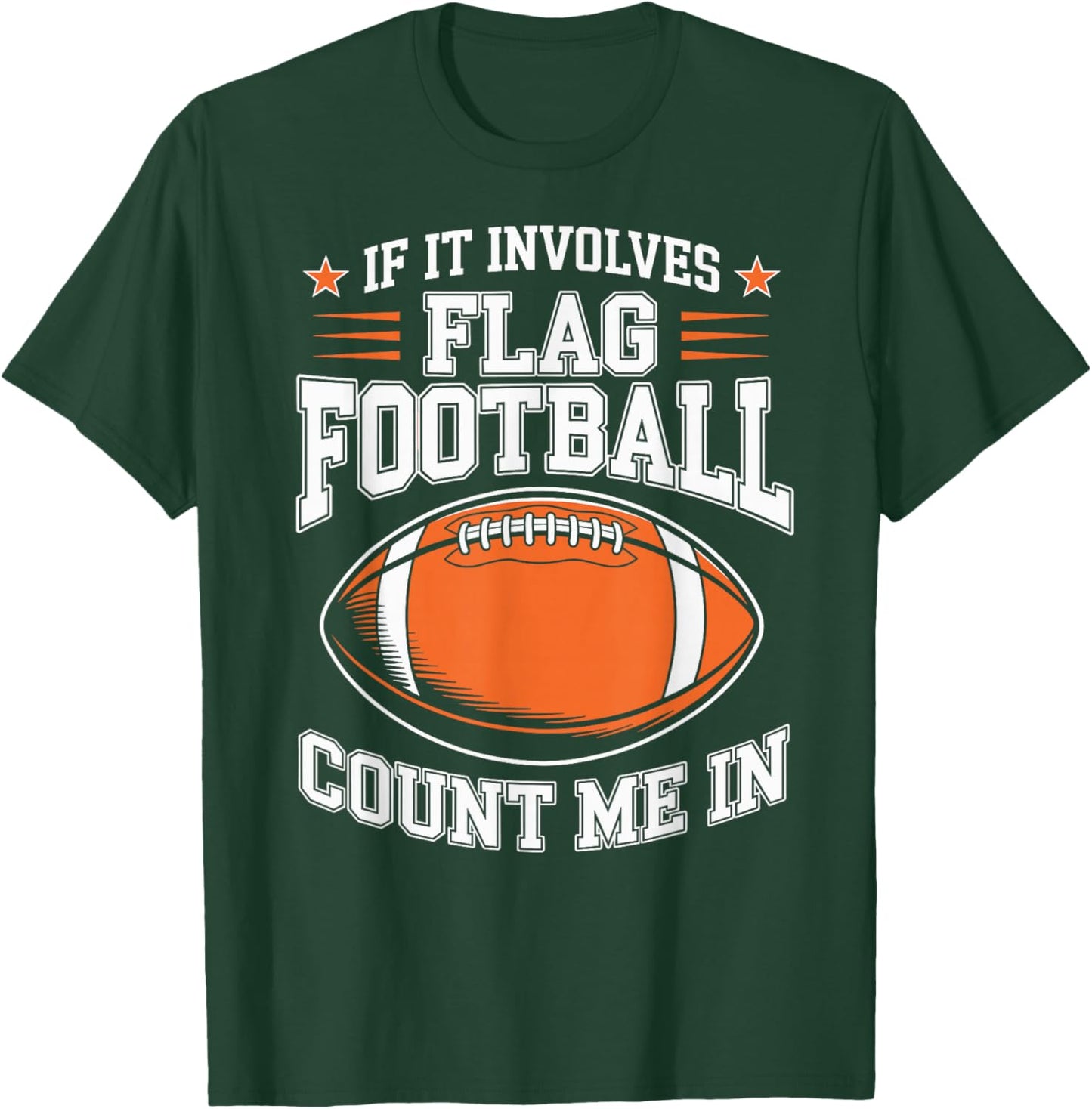Flag Football Player T-Shirt - T-Shirt | Forest