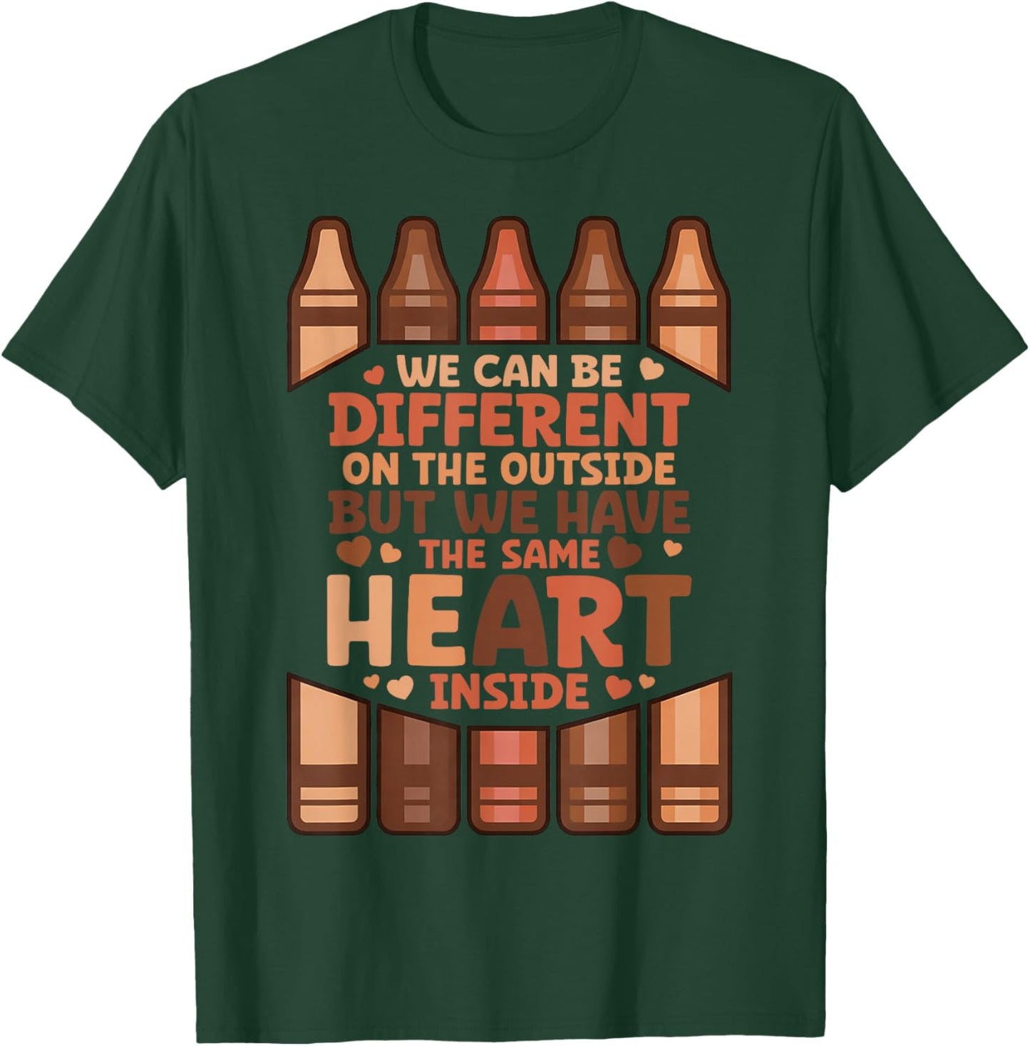 We Can Different On The Outside Black History Men Women T-Shirt - T-Shirt | Forest
