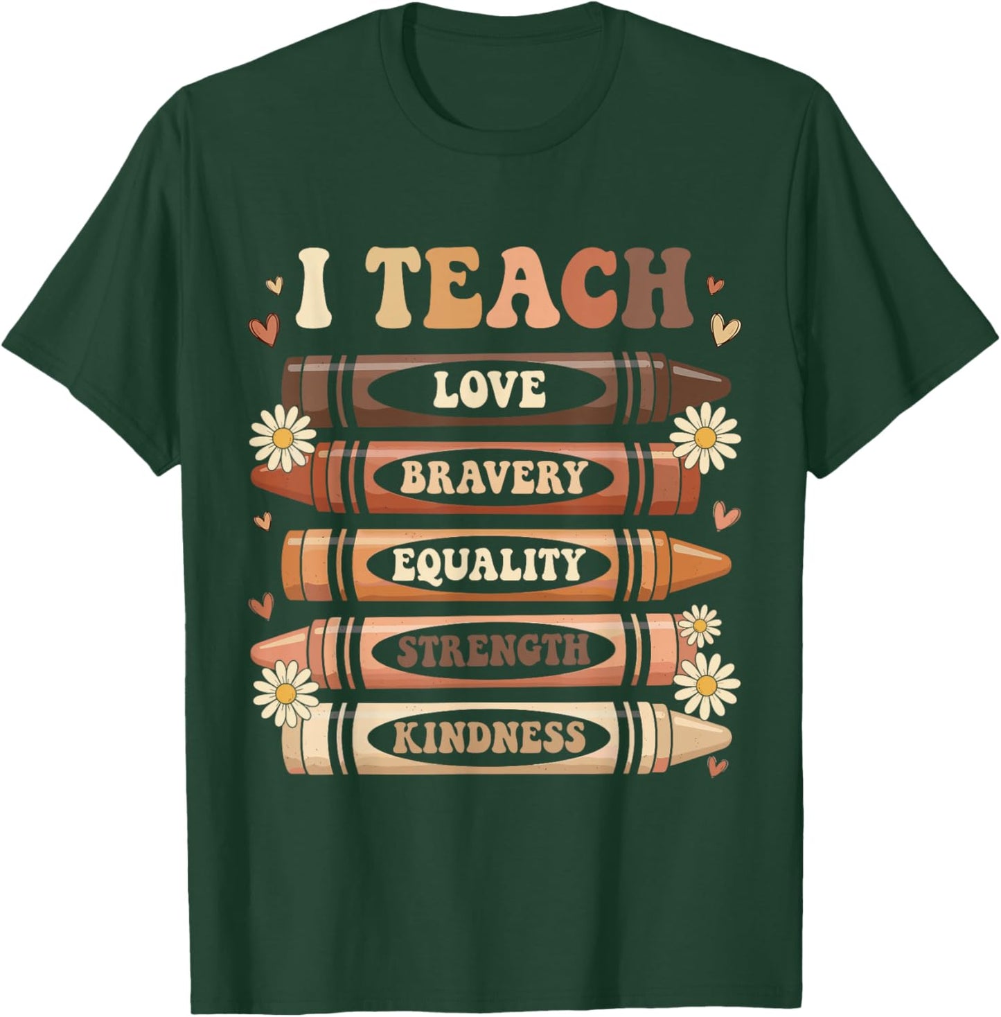 Black History Month I Teach Black History Teacher Melanin T-Shirt - T-Shirt | Forest