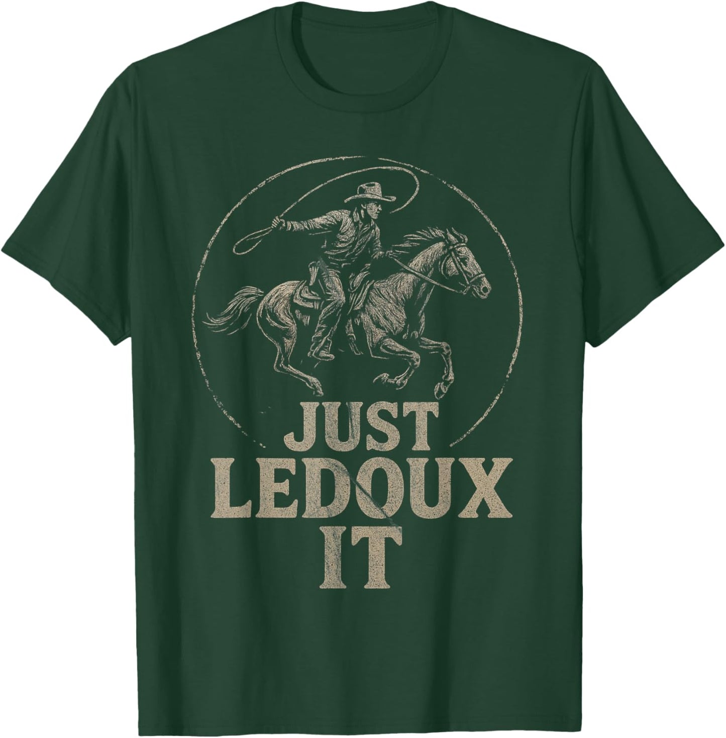 Cowboy Rodeo Style, Retro Grunge Style, Western Style T-Shirt - T-Shirt | Forest