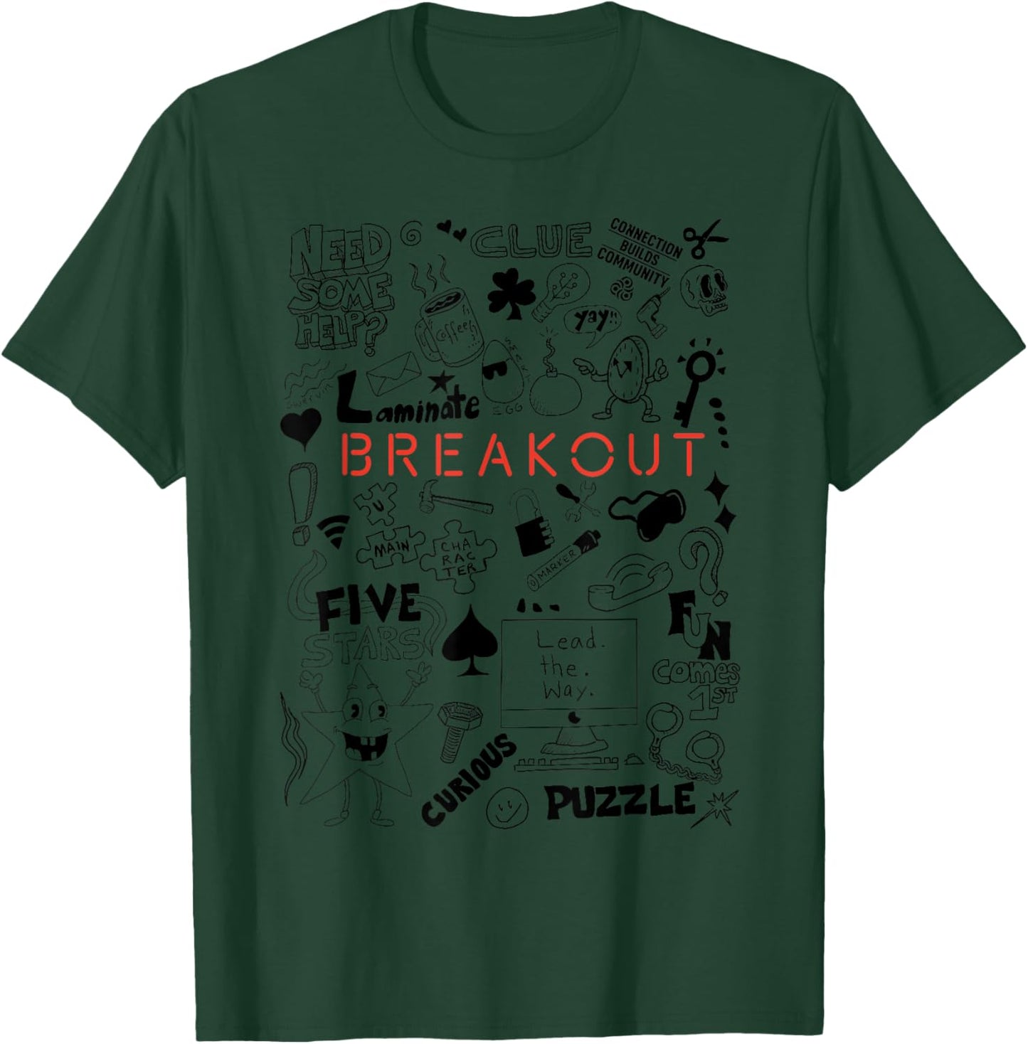 Breakout Insider Games T-Shirt - T-Shirt | Forest