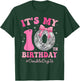 It's My 10th Birthday Girl Double Digits Bow Disco Ball T-Shirt - T-Shirt | Forest