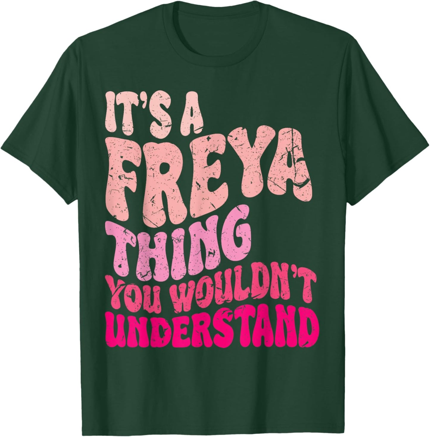 It's A Freya Thing You Wouldn't Understand Groovy Women Kids T-Shirt - T-Shirt | Forest