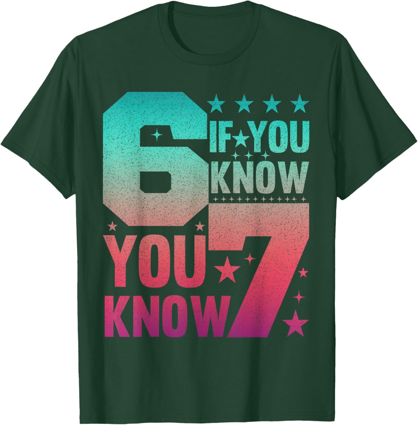 I was 6 Now I'm 7 Birthday 67 Boys Girls Six Seven 6 7 Bday T-Shirt - T-Shirt | Forest