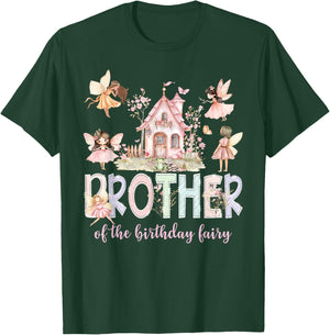 Brother of The Birthday Fairy Girl Magical Family Matching T-Shirt - T-Shirt | Forest