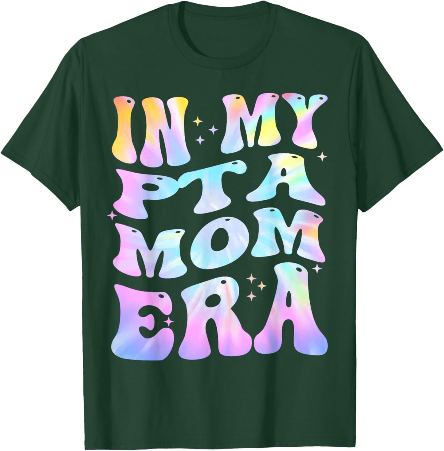 in My PTA Mom Era Parent Organization Team Teacher Retro T-Shirt - T-Shirt | Forest