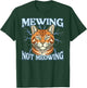 Orange Cat Mewing Not Meowing Funny Meme Men Women Kids T-Shirt - T-Shirt | Forest
