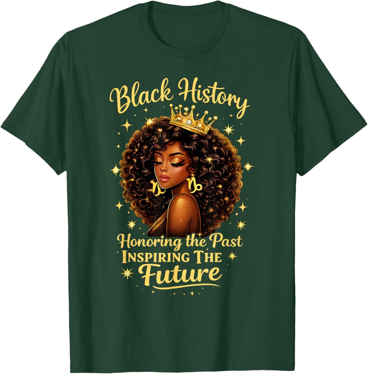 Black History Honoring The Past Inspiring The Future Teacher T-Shirt - T-Shirt | Forest