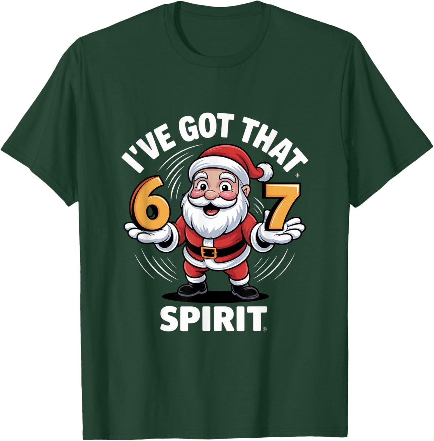 Christmas 67 Funny Xmas Six Seven Ugly Sweater 6-7 T-Shirt - T-Shirt | Forest