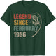 Legend Since February 1956 Fishing 70th Birthday Fisherman T-Shirt - T-Shirt | Forest