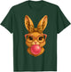Happy Easter Bunny Coquette Bow Easter Rabbit Girls Women T-Shirt - T-Shirt | Forest