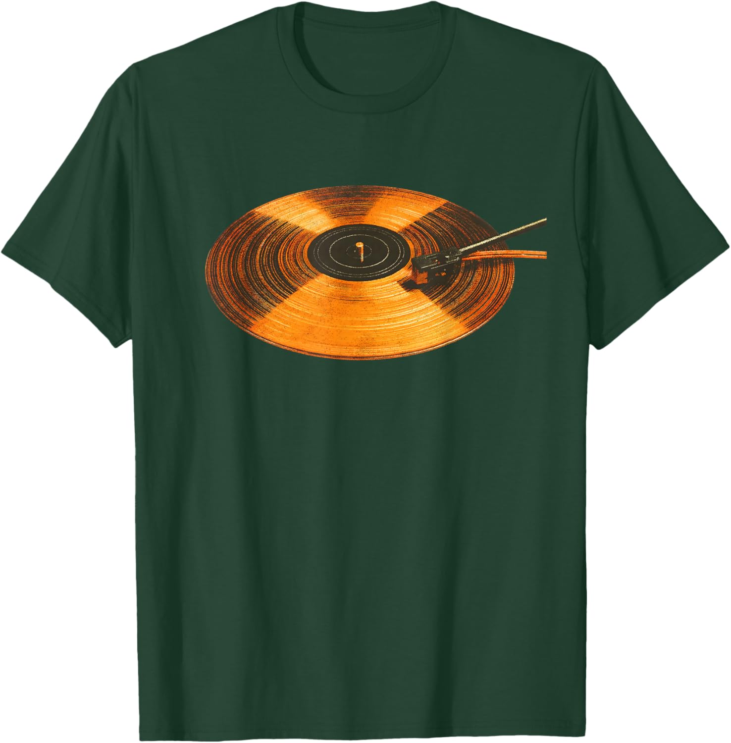 Spinning Vinyl Record Design for Music Lovers and DJs T-Shirt - T-Shirt | Forest