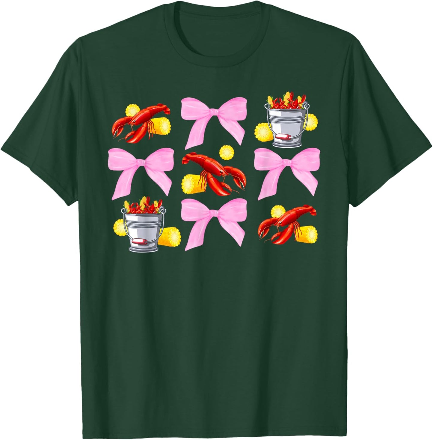 Crawfish Coquette Crawfish Lover Crawfish Boil T-Shirt - T-Shirt | Forest