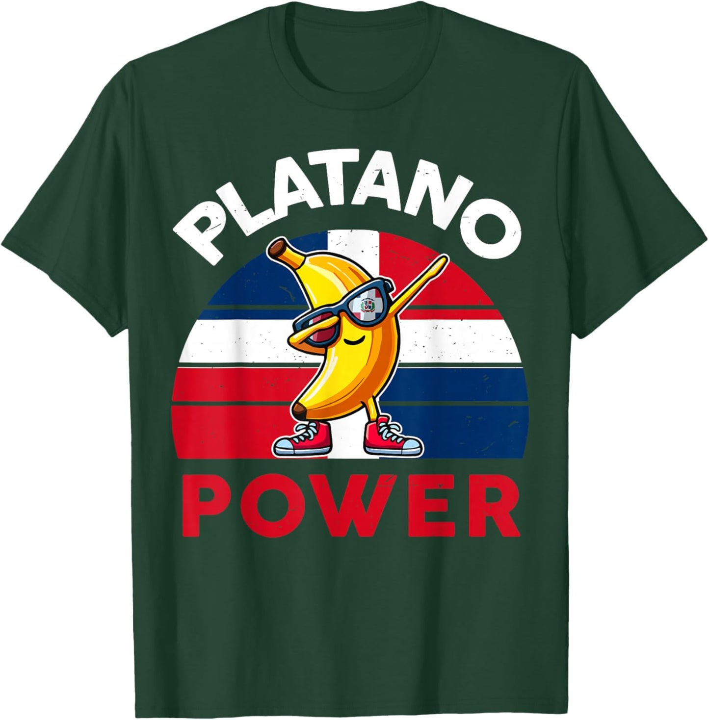 Toddler Boy Dominican Republic Platano Power Flag Platano T-Shirt - T-Shirt | Forest