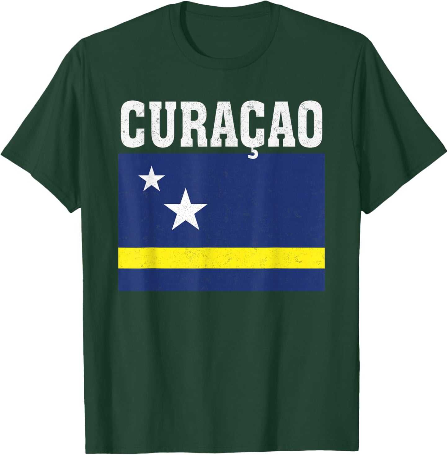 Curacao Flag Patriotic National Roots Souvenir T-Shirt - T-Shirt | Forest