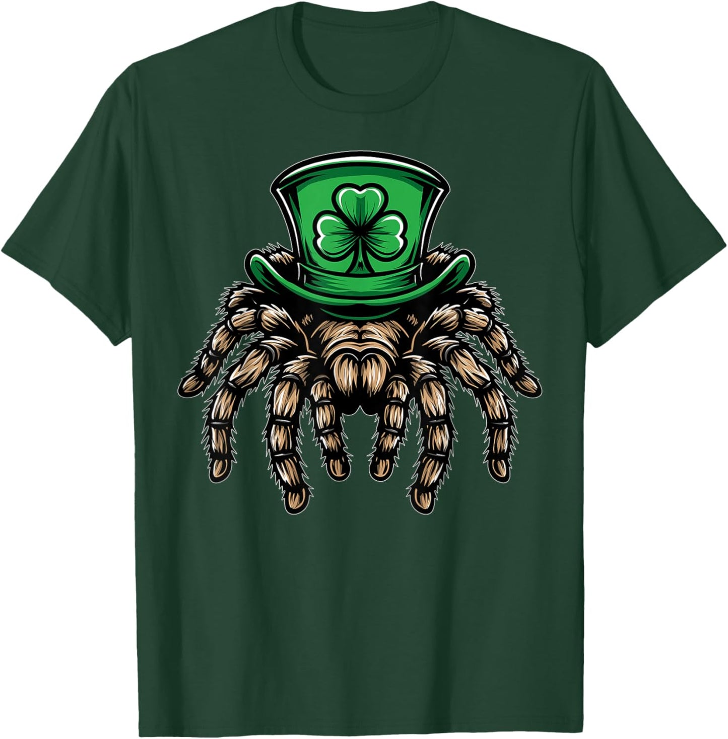 Tarantula Spider St. Patricks Day Pattys Day Irish Ireland T-Shirt - T-Shirt | Forest