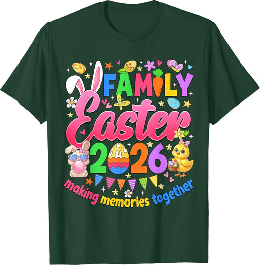 Family Easter 2026 Making Memories Together Easter Day Kids T-Shirt - T-Shirt | Forest