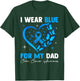 I Wear Blue for My Dad Colon Cancer Blue Ribbon T-Shirt - T-Shirt | Forest