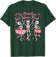 in October We Wear Pink Dancing Skeleton Breast Cancer T-Shirt - T-Shirt | Forest
