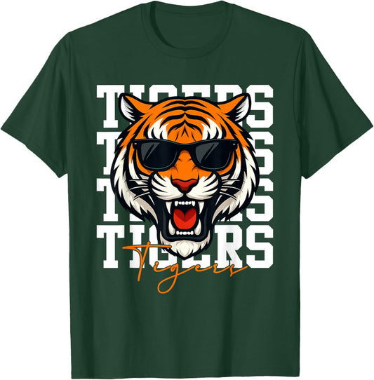 Tigers Inspirational Design Women Girls Boys T-Shirt - T-Shirt | Forest