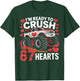 I'm Ready to Crush 67 Hearts Boys Valentines Design T-Shirt - T-Shirt | Forest