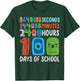 Funny 100 Days of School Seconds 144000 Minutes 2400 Hours T-Shirt - T-Shirt | Forest