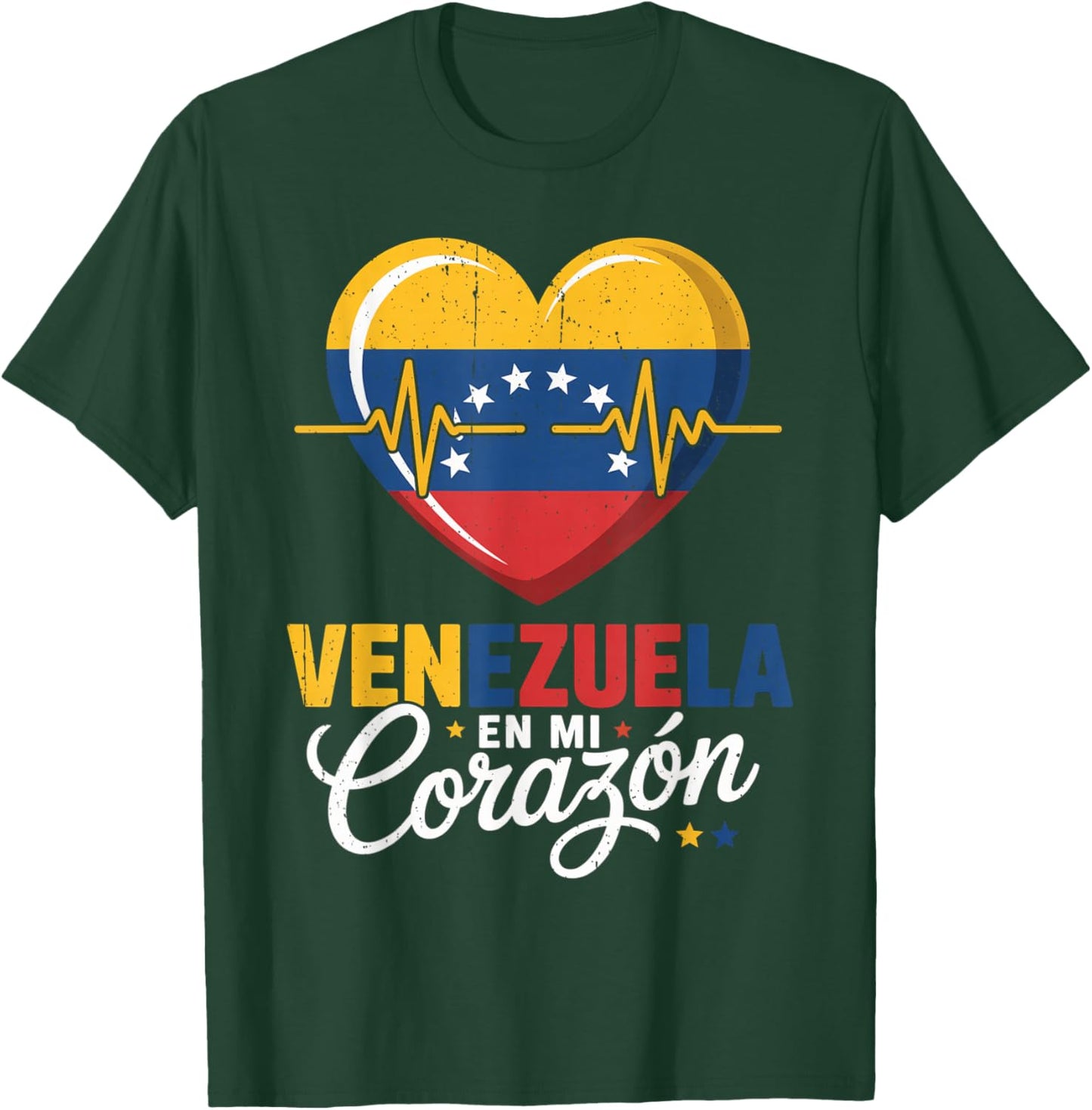 Venezuela En Mi Corazon Libre Patriotic Freedom Latin T-Shirt - T-Shirt | Forest