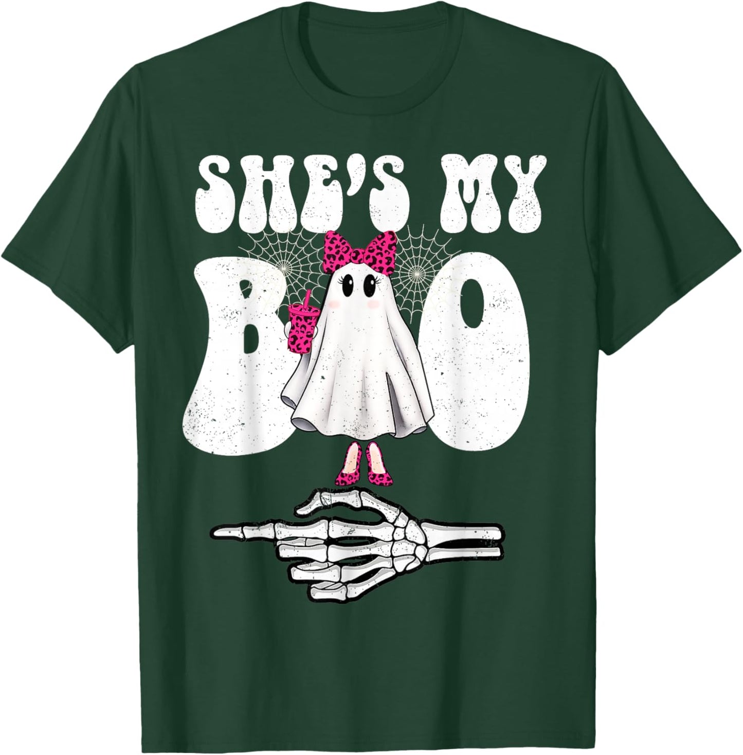 Shes My Couple Matching Halloween Costumes Boo T-Shirt - T-Shirt | Forest