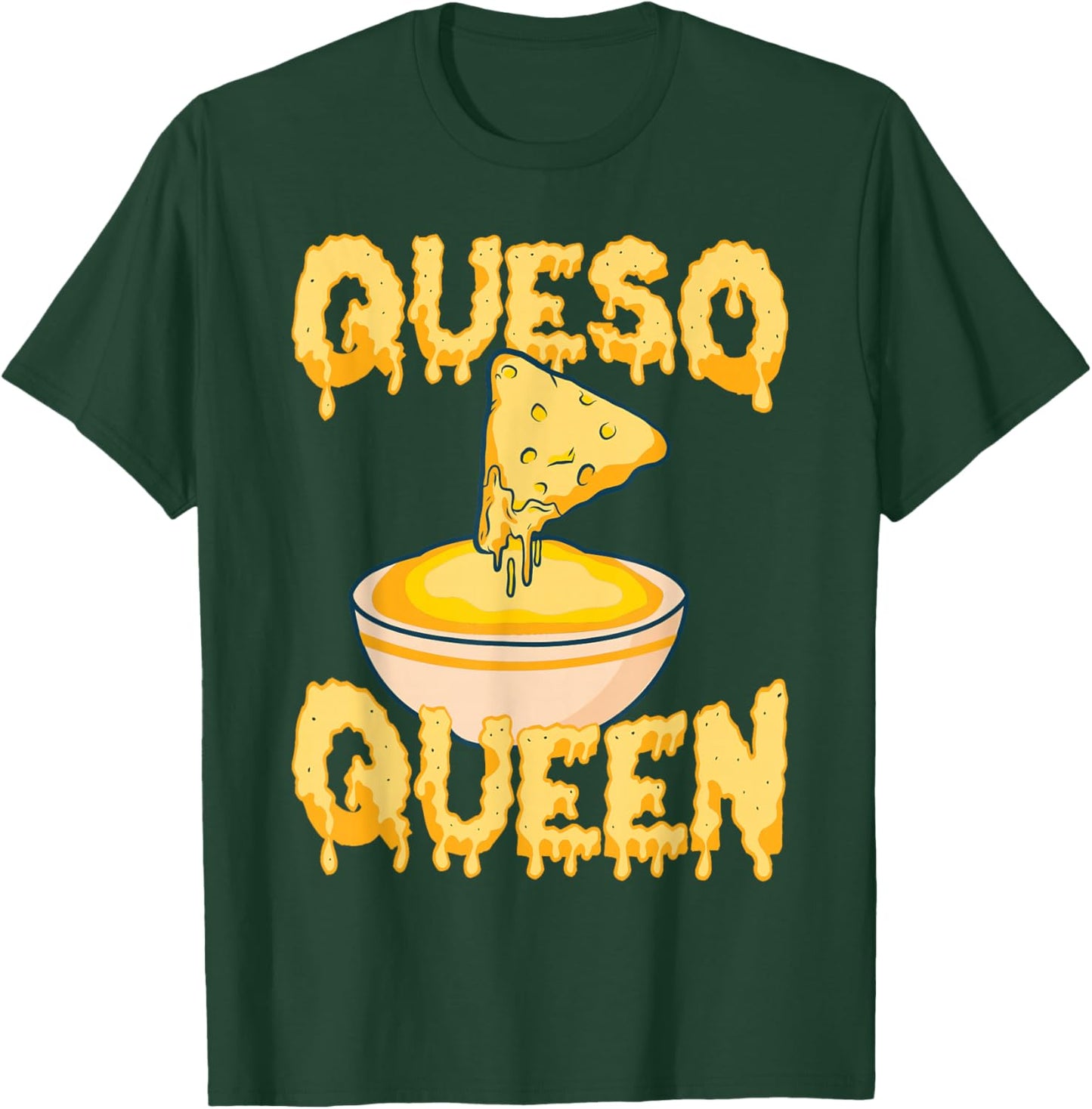 Funny Queso Design Girls Kids Cheese Queso Lover T-Shirt - T-Shirt | Forest