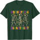 Orthopedic Department Mardi Gras Nurse Skeleton Ortho Crew T-Shirt - T-Shirt | Forest